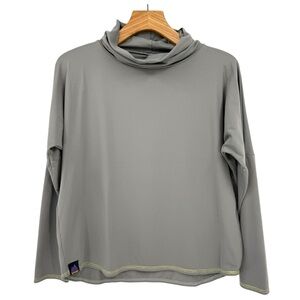 Youer In Reach Pullover Turtleneck Longsleeve Top in Affogato Size L